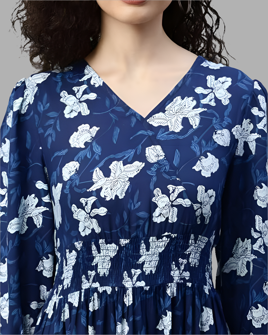 Floral tiered dress