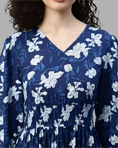Floral tiered dress