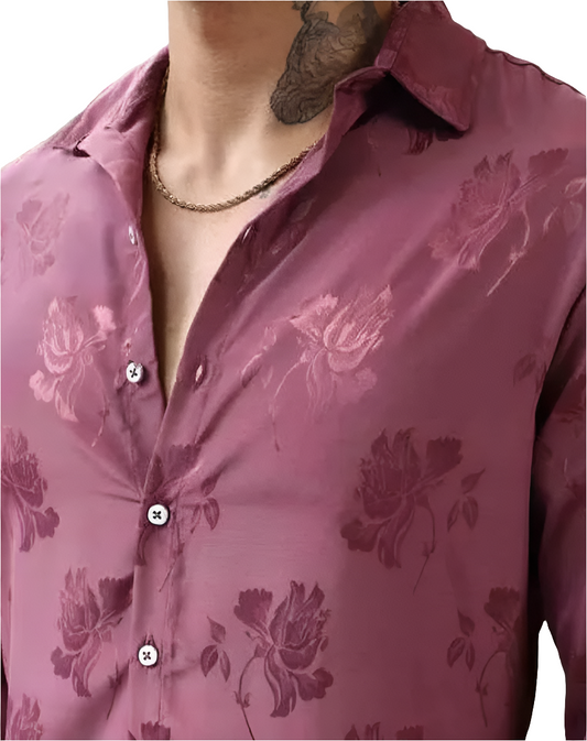 Floral woven shirt