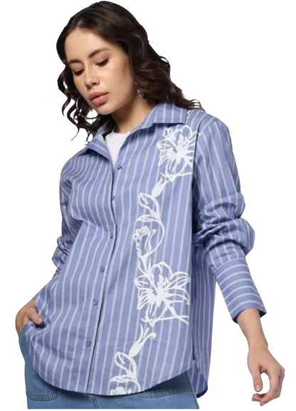Striped regular shirt