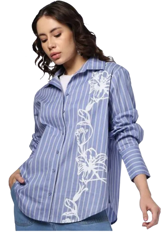 Striped regular shirt