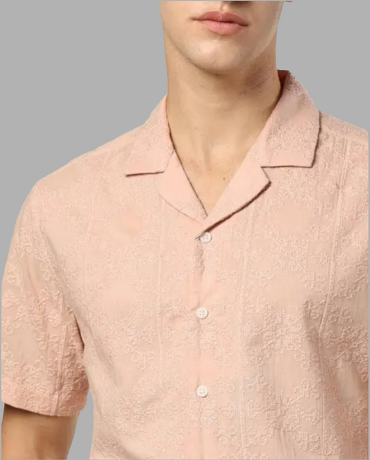 Embroidered cotton shirt