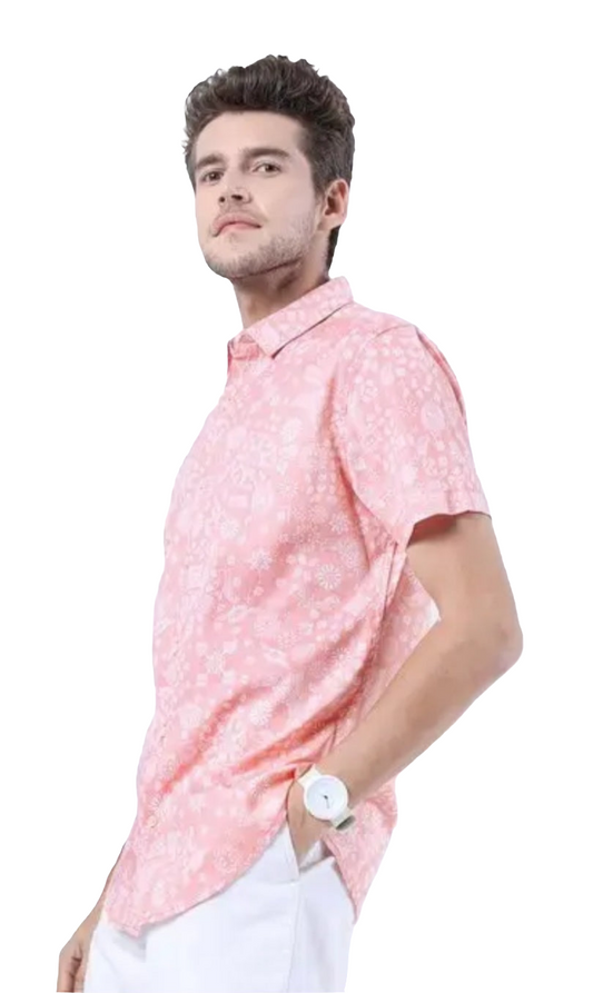 PINK FLORAL SHIRT