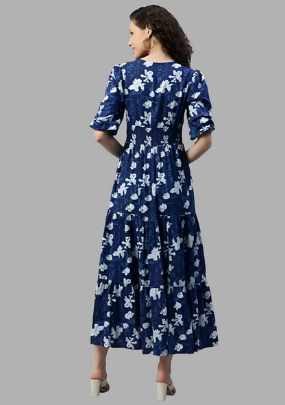Floral tiered dress