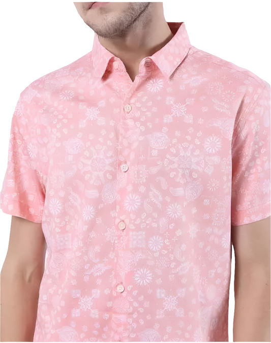 PINK FLORAL SHIRT