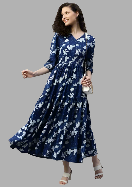 Floral tiered dress