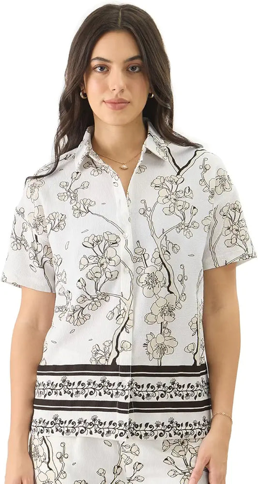 Gardenia Short Sleeve Collared Shirts